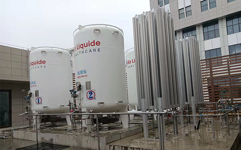 醫(yī)院液態(tài)氧罐安裝效果圖